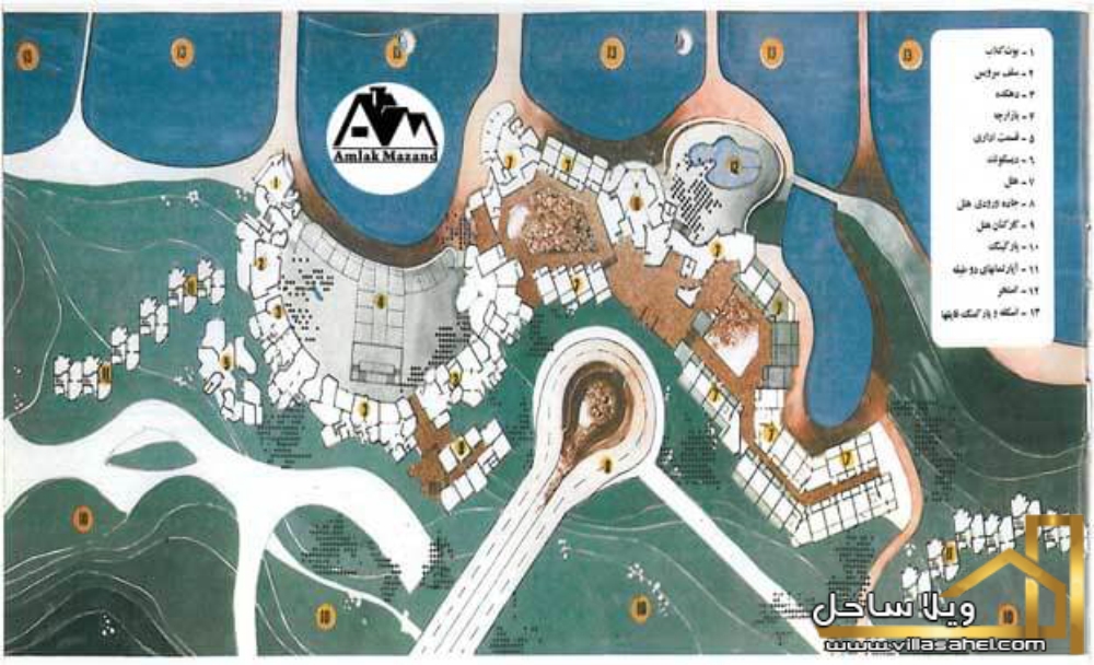 نقشه قدیمی شهرک خزرشهر